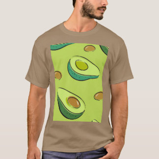 Design de Ornamento Exótico Avocado Camisa Clássic