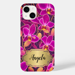 Design de Orquídea Rosa Púrpura Bela Personalizada