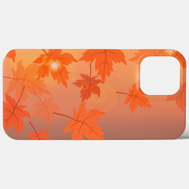 Design de outono com folhas de maple e efeito de c (Verso (horizontal))