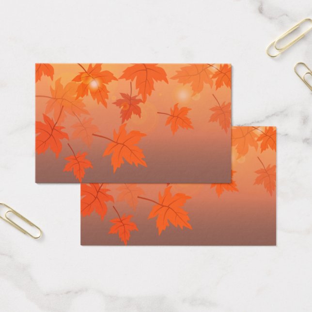 Design de outono com folhas de maple e efeito de c (Escritótio)