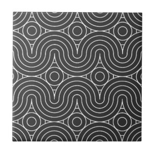 Design de padrão abstrato preto e branco moderno