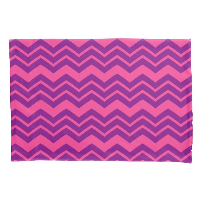 Design de padrão de chevron rosa e roxo  (Frente)