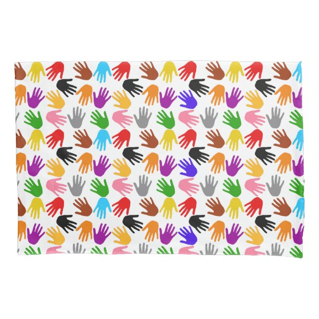 Design de padrão de impressão de mão colorida bran (Frente)