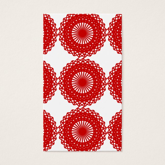 Design de Padrão de Lace Vermelho. (Frente)