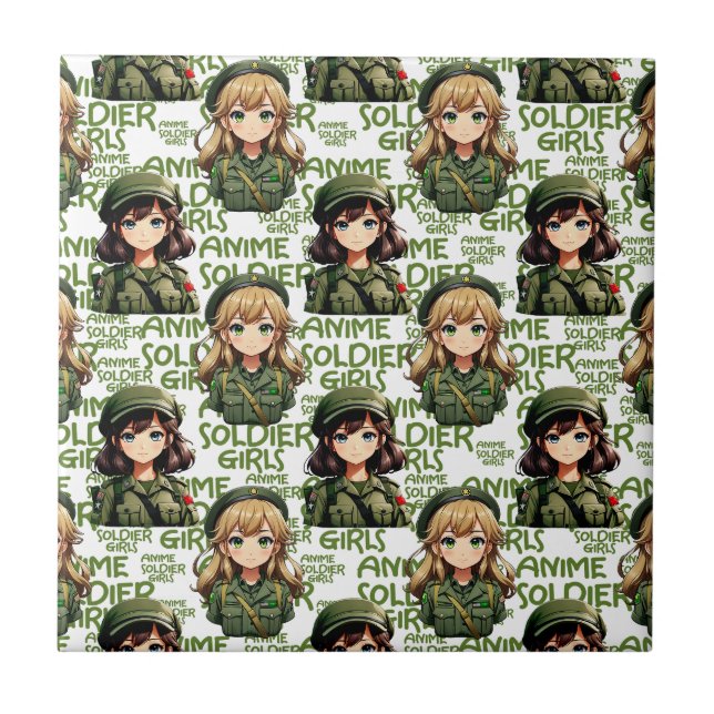 Design de Padrão de Meninas Soldier Animes (Frente)