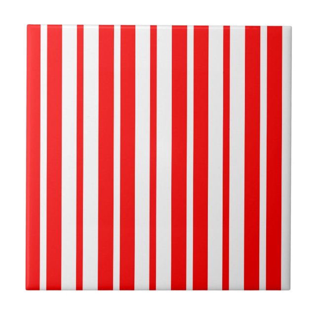 Design de Padrão de Strike Vertical Branco Vermelh (Frente)