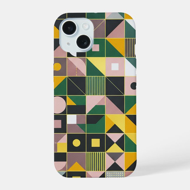 Design de Padrão Geométrico Abstrato Mosaico 1329 (Verso)