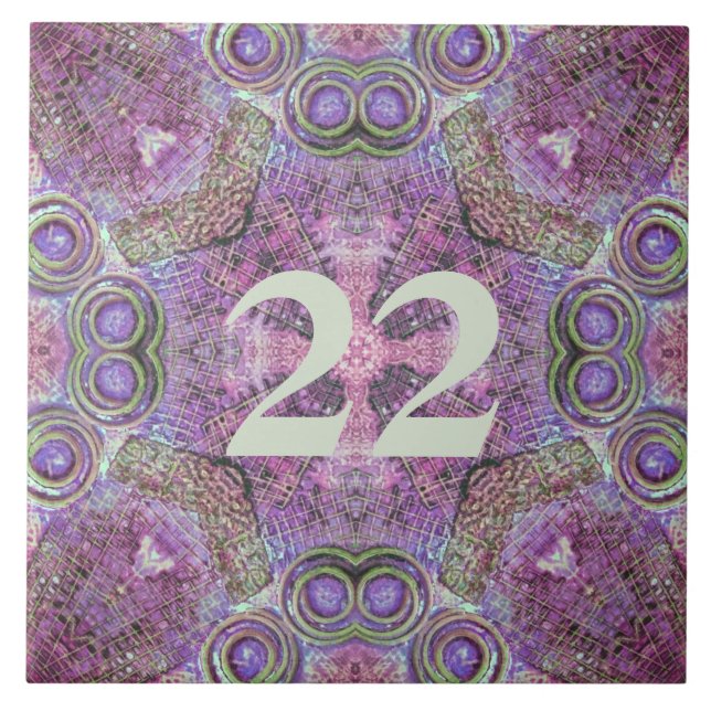 Design de padrão rosa e roxo bonito (Frente)