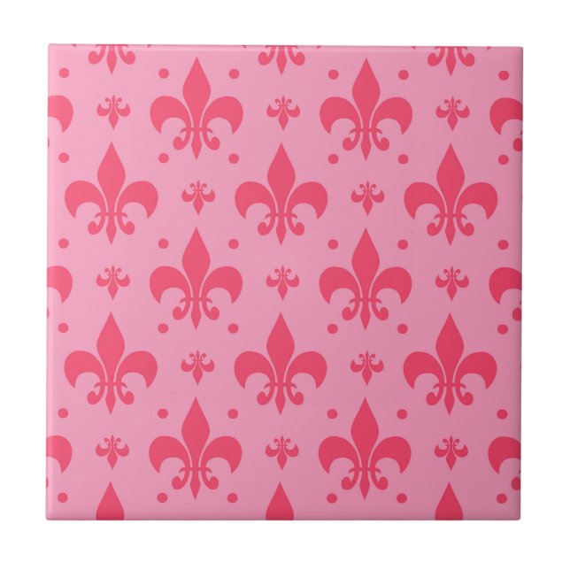 Design de padrão rosa Fleur-de-lis (Frente)