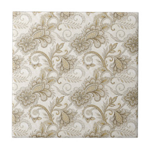 Design de Paisley Floral de Luxo Elegante em Arte