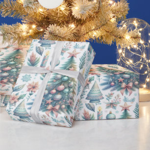 design de papel de embrulho natalino festivo