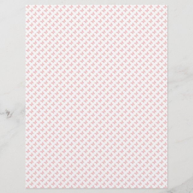 Design de papel de rasparia de borboletas rosa (Frente)