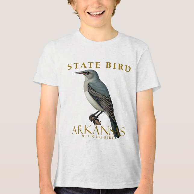 Design de Pássaro Arkansas Mockingbird (Frente)