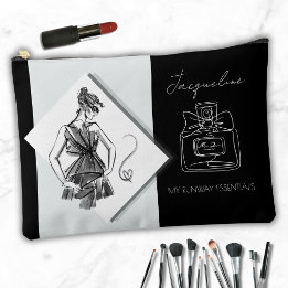 Design de Perfume Monocromático Elegante