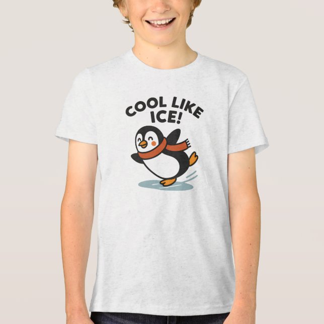 Design de Pinguim Patinando Resfriado (Frente)