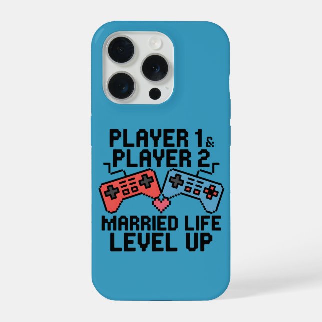 Design de Pixel de Casal de Jogos Subiu de Nível (Verso)