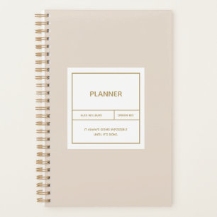 Design de Planejador Simples Minimalista