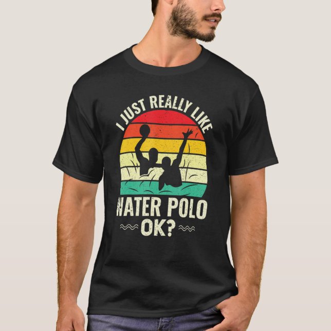 Design De Polo De Água Retro I É Mesmo Como Água P (Frente)