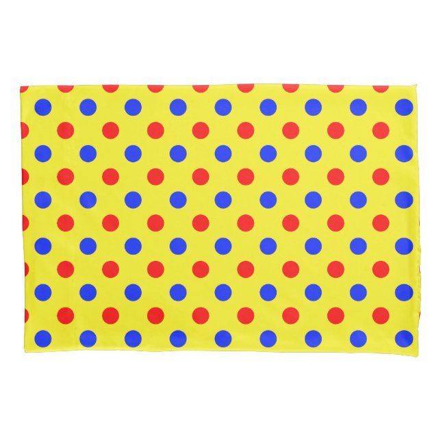 Design de Pontos Amarelos Vermelhos e Azuis  (Frente)