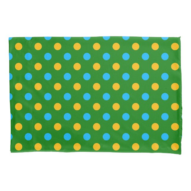 Design de Pontos Polka Amarelo Verde Preto (Frente)