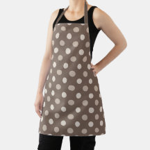 Design de Pontos Polka Marrom Terra Neutra