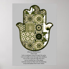 Design de Poster da Mão Khamsa Revisitado 2 Alugad