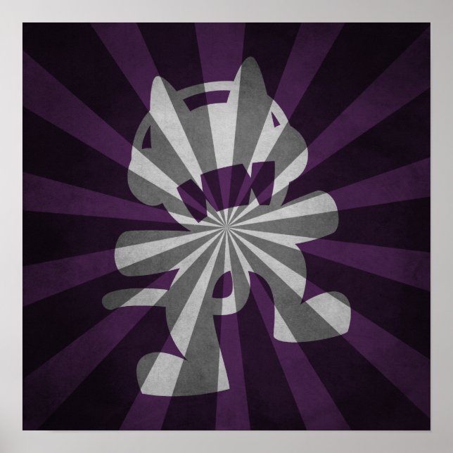 Design de Poster de explosão de gato monstro (Frente)