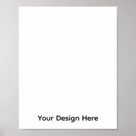 Design de Poster Minimalista com Fundo Branco Simp