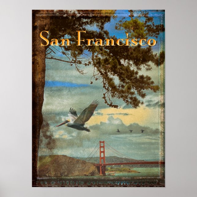 Design de poster San Francisco (Frente)