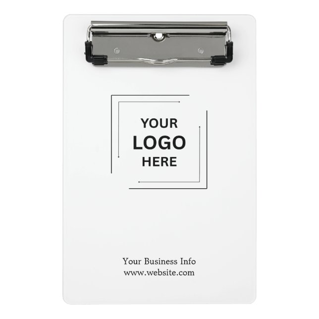 Design de Prancheta de Logotipo Empresarial Minima (Frente)