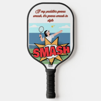 Design de Raquete de Pickleball Smash com Estilo