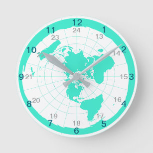Design de Relógio da Terra Plana