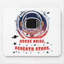 Design de retrato de astronauta - Mouse Pad