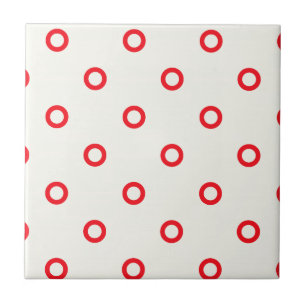 Design de Retro Dot do Círculo Vermelho