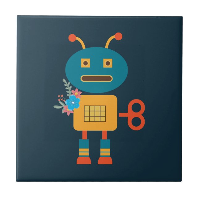 Design de robots bonitos para crianças (Frente)