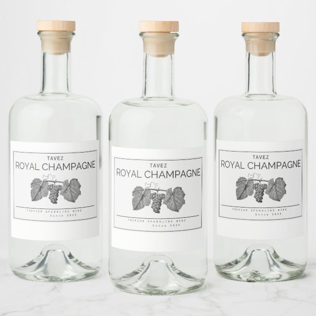 Design de Rótulo de Garrafa de Luxo (Garrafas)
