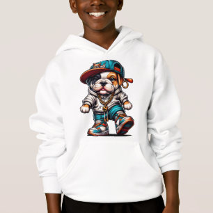 🐶 Design de Rua de Bulldog Filhote Colorido e Leg