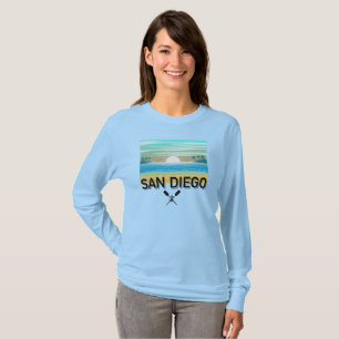 Design de San Diego - Camisa de T-Capa Longa Básic