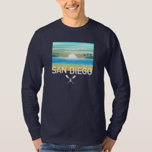Design de San Diego - Camisa de T-Capa Longa Básic