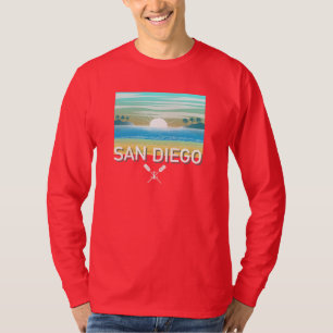 Design de San Diego - Camisa de T-Capa Longa Básic