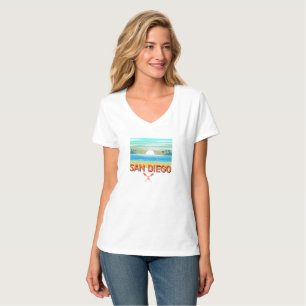 Design de San Diego - Camiseta Básica de T-Neck, d