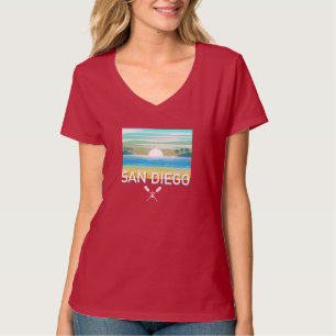 Design de San Diego - Camiseta Básica de T-Neck, d