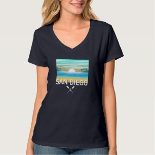 Design de San Diego - Camiseta Básica de T-Neck, d
