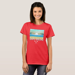 Design de San Diego - Camiseta básica para uso fem