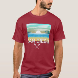 Design de San Diego - Camiseta Escura Básica