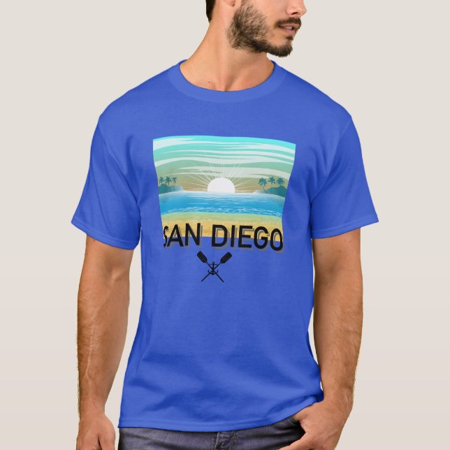 Design de San Diego - Camiseta Escura Básica (Frente)