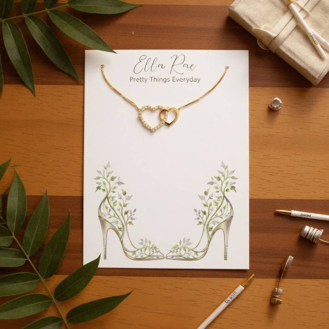 Design de Sapato com Folhagem Neutra e Elegante (Shoe Foliage Pattern)