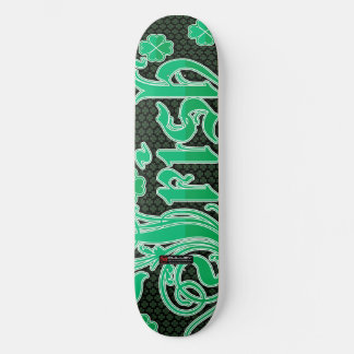 Design de skate de 4 folhas irlandês