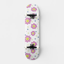Design de skate de flor em Groovy