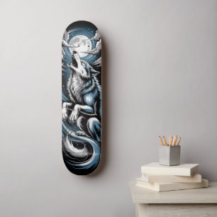 design de skateboard Bleu Wolf